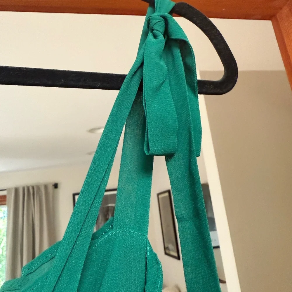 Reformation Forest Green Midi Dress - Picture 5 of 6